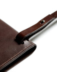 Leather shoulder bag: RIGMOR MEGA (dark brown)