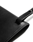 Leather shoulder bag: RIGMOR MEGA (black)